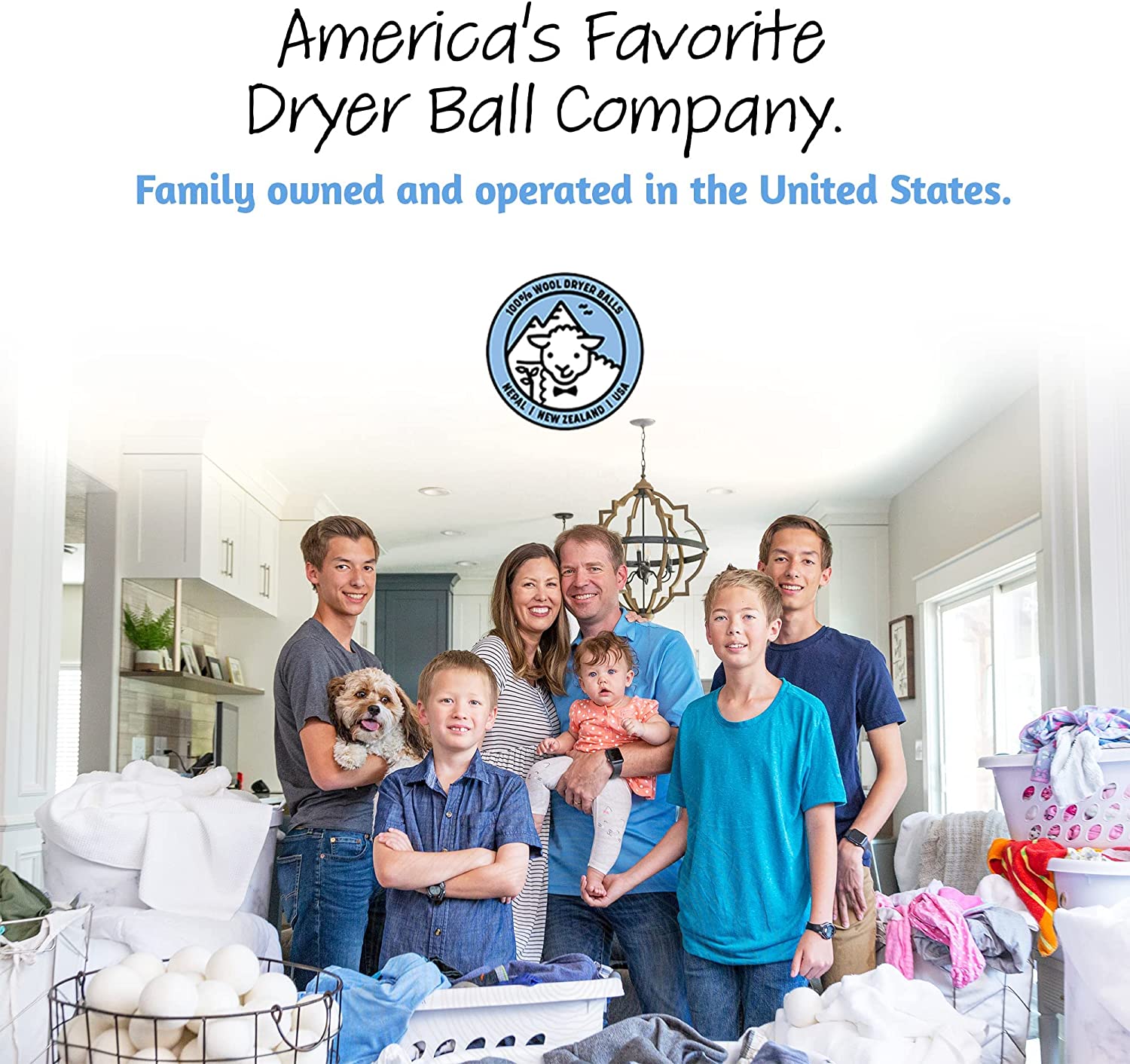 Wool Dryer Balls, 6 Pack XL, Natural Fabric Softener, Award-Winning, Replaces Dryer Sheets, Reusable-Toppalletfly