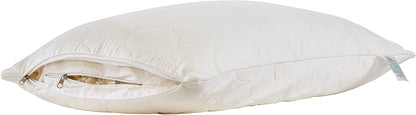 Wool Pillow, Ideal for Sleeping and Avoiding Neck Pain, Hypoallergenic, Natural Adjustable Washable-Toppalletfly