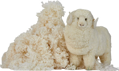 Wool Pillow, Ideal for Sleeping and Avoiding Neck Pain, Hypoallergenic, Natural Adjustable Washable-Toppalletfly