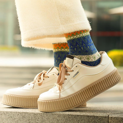 Wool Socks – Cozy, Warm, Thick Knit Socks for Women & Men, 2 Sets-Toppalletfly